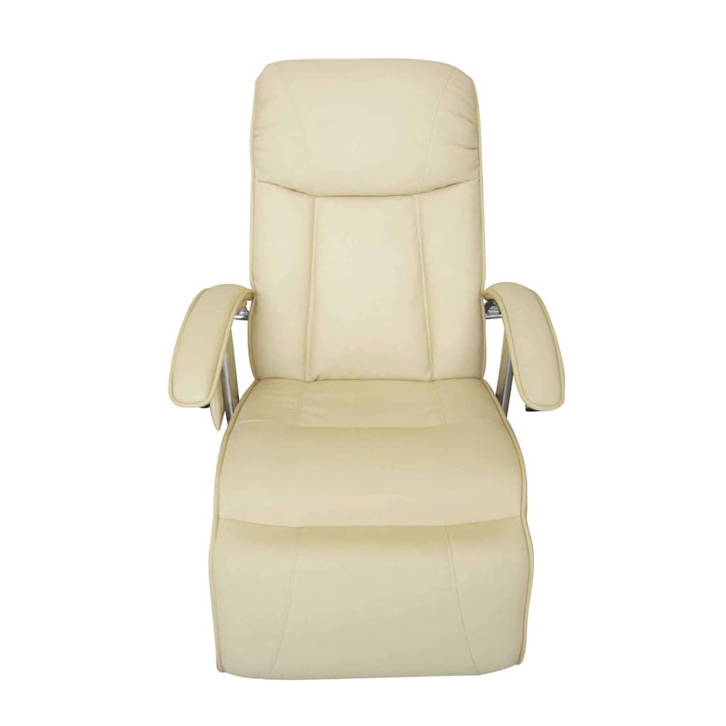 Vidaxl massagestoel kunstleer crèmewit
