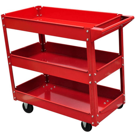 VidaXL Werkzeugwagen 100 kg rot