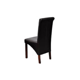 Vidaxl eetkamerstoelen 4 st kunstleer zwart