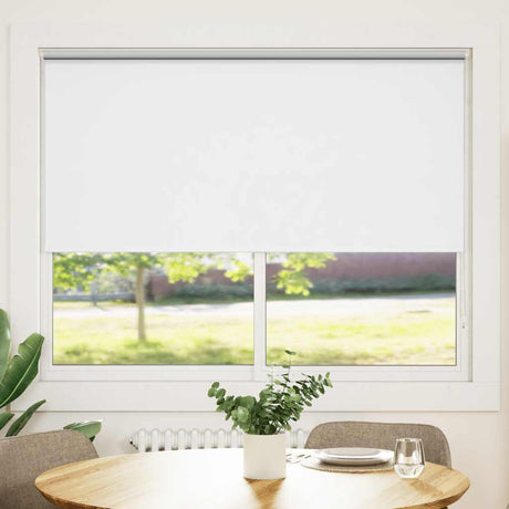 Vidaxl Roller Blind Blackout 140 x 175 cm Weiß