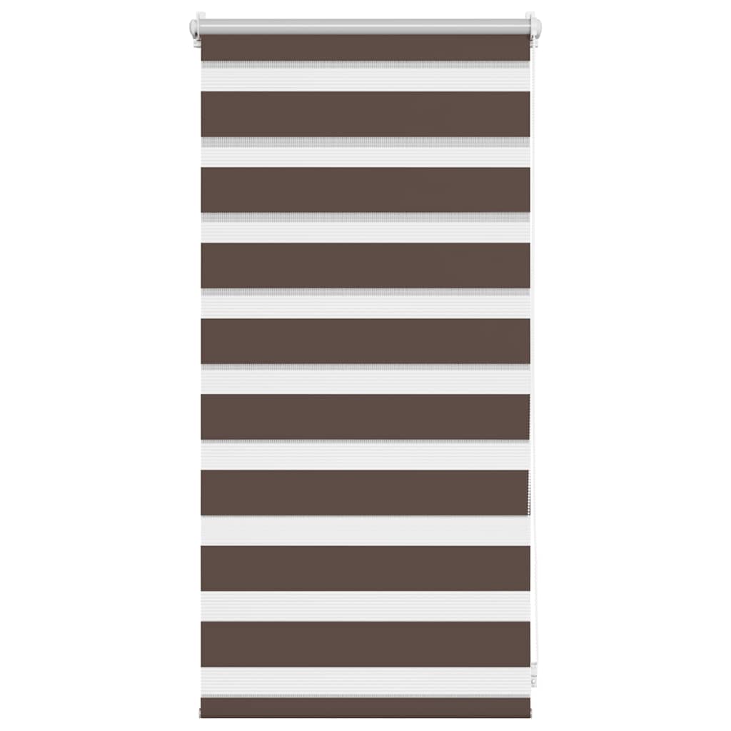 VidaXL Zebra-Rollo 40,9 x 100 cm, Stoffbreite 36,7 cm, Kaffeebraun