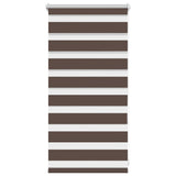 VidaXL Zebra-Rollo 40,9 x 100 cm, Stoffbreite 36,7 cm, Kaffeebraun