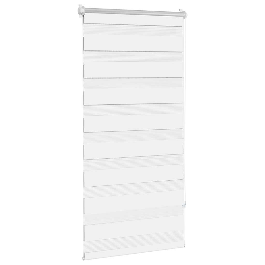 VidaXL Zebra-Rollo 60,9 x 120 cm, Stoffbreite 56,7 cm, Weiß