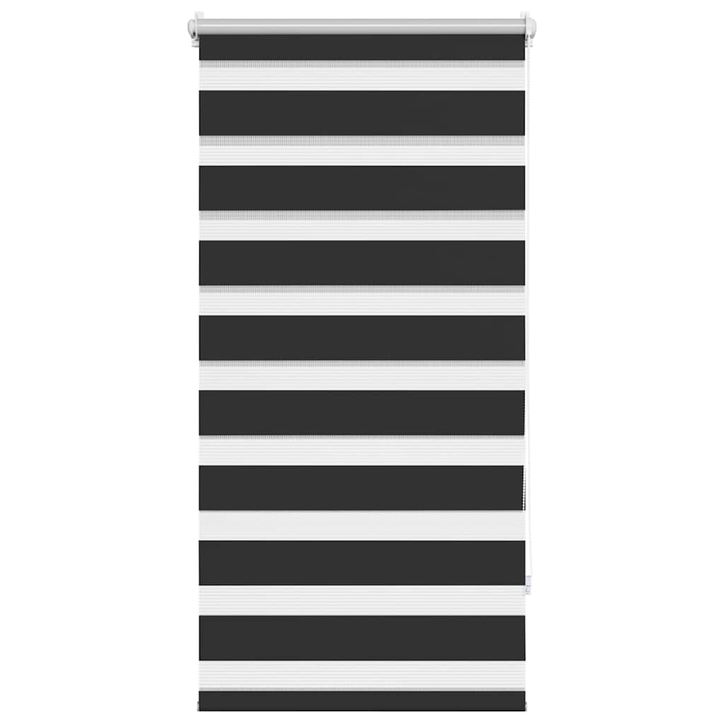 VidaXL Zebra-Rollo 80,9 x 150 cm, Stoffbreite 76,7 cm, Schwarz