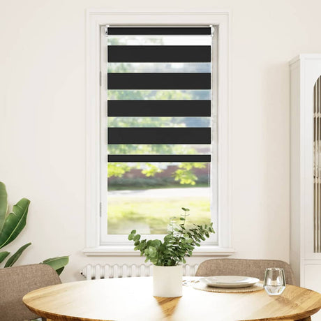 Vidaxl Duo Roller Blind 80x150 cm schwarz