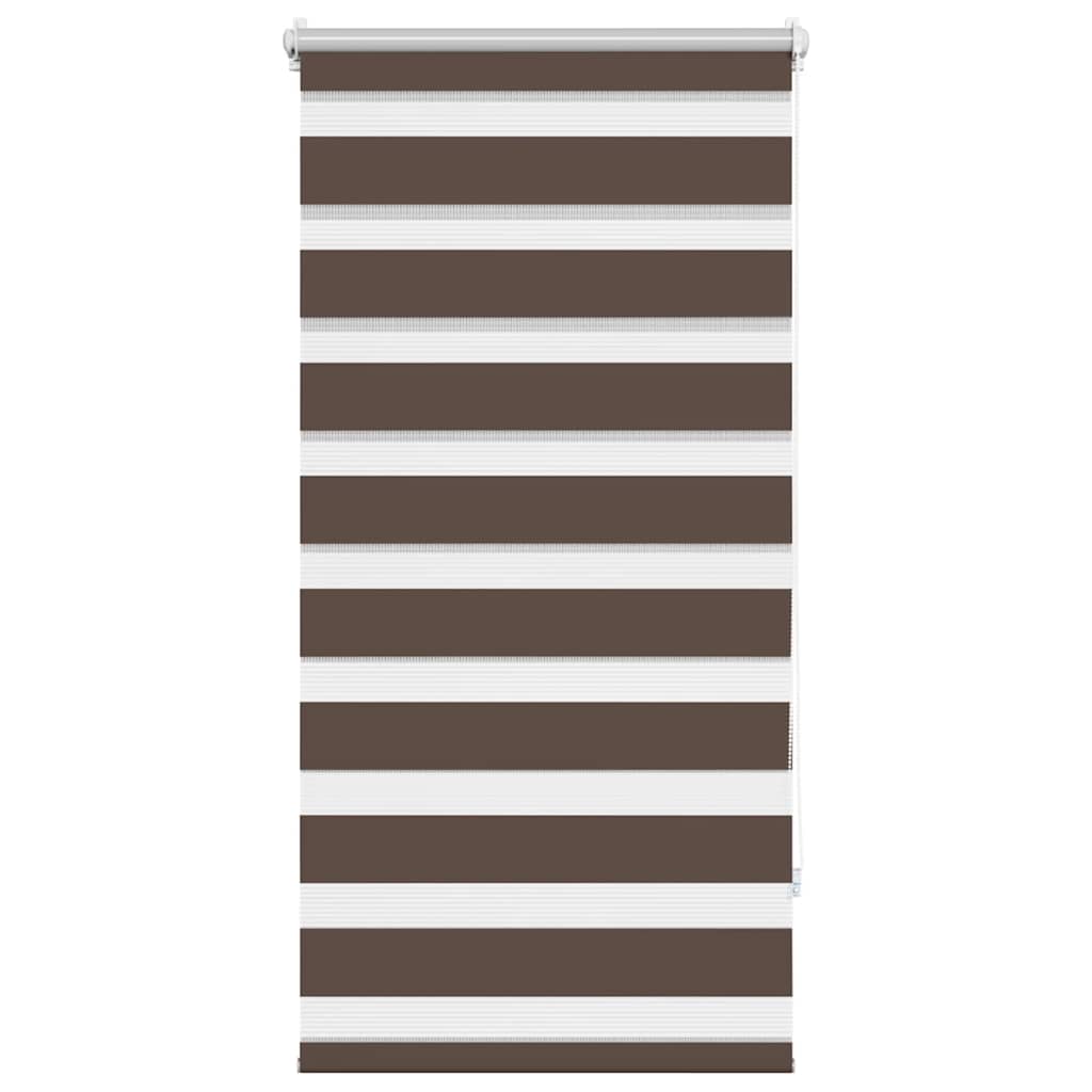 VidaXL Zebra-Rollo 80,9 x 150 cm, Stoffbreite 76,7 cm, Kaffeebraun
