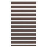 VidaXL Zebra-Rollo 80,9 x 175 cm, Stoffbreite 76,7 cm, Kaffeebraun