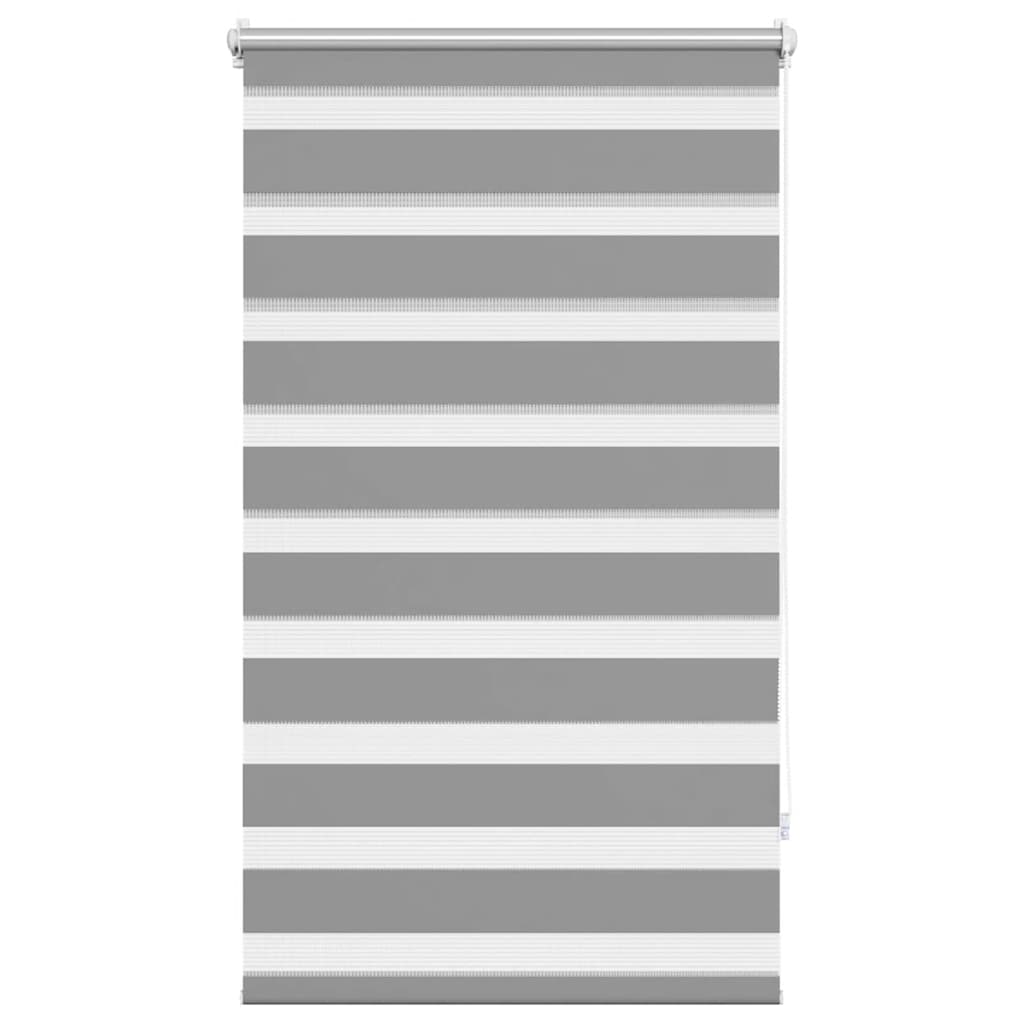 VidaXL Zebra-Rollo 90,9 x 150 cm, Stoffbreite 86,7 cm, Grau