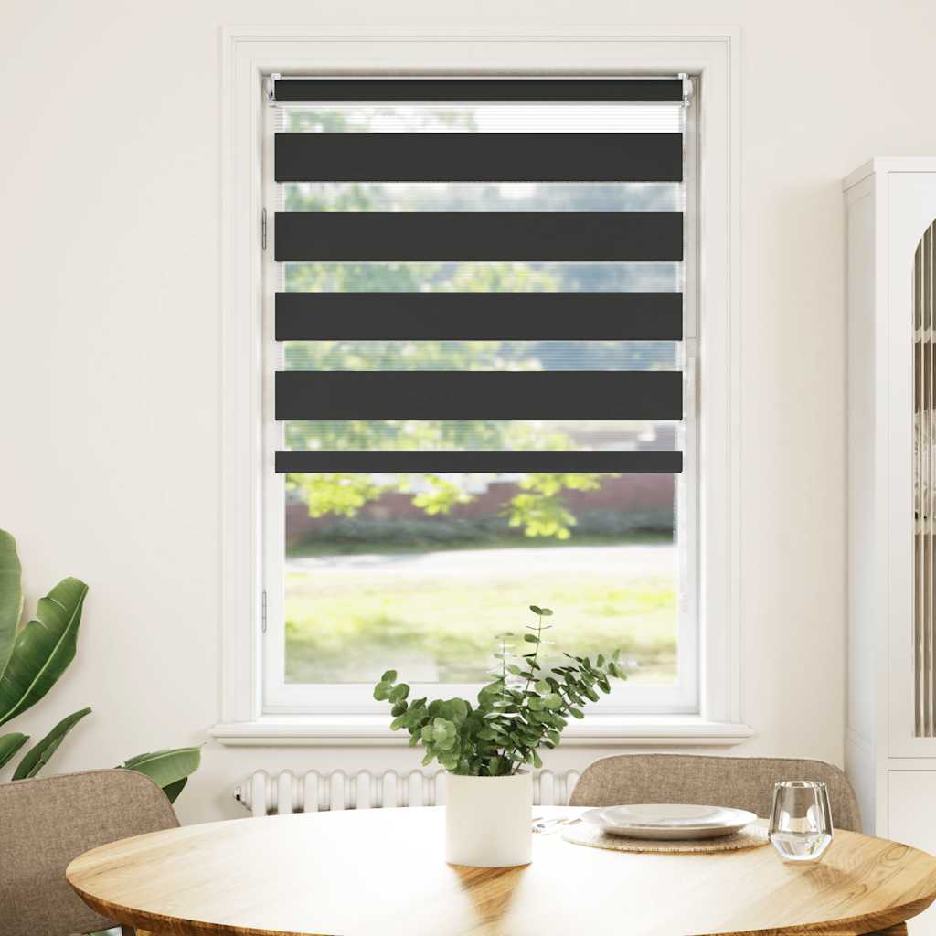 VidaXL Duo Rollo 90x150cm Schwarz