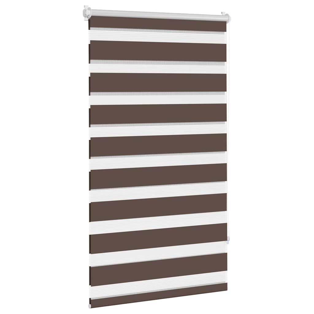 Vidaxl zebra rolgordijn 90,9 x 150 cm stofbreedte 86,7 cm koffiebruin