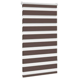Vidaxl zebra rolgordijn 90,9 x 150 cm stofbreedte 86,7 cm koffiebruin