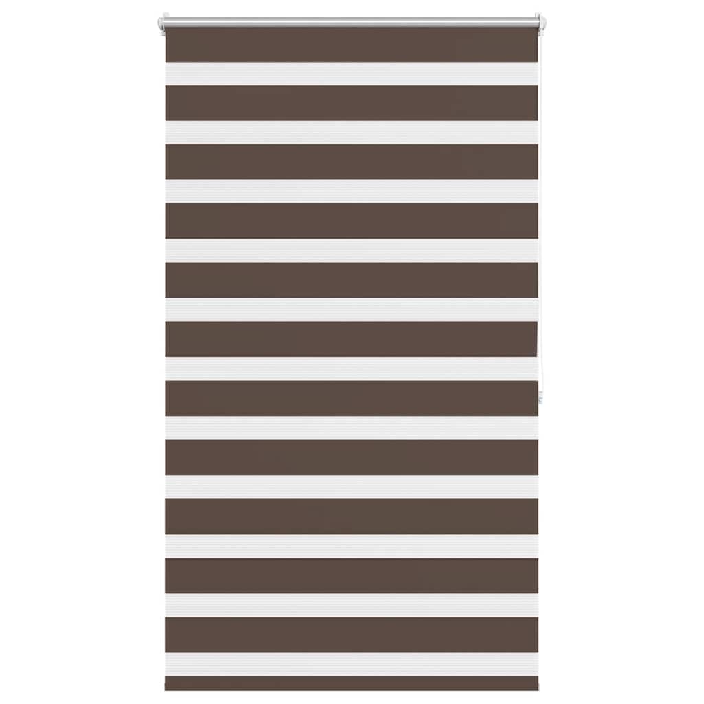 VidaXL Zebra-Rollo 100,9 x 175 cm, Stoffbreite 96,7 cm, Kaffeebraun