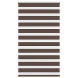 VidaXL Zebra-Rollo 100,9 x 175 cm, Stoffbreite 96,7 cm, Kaffeebraun