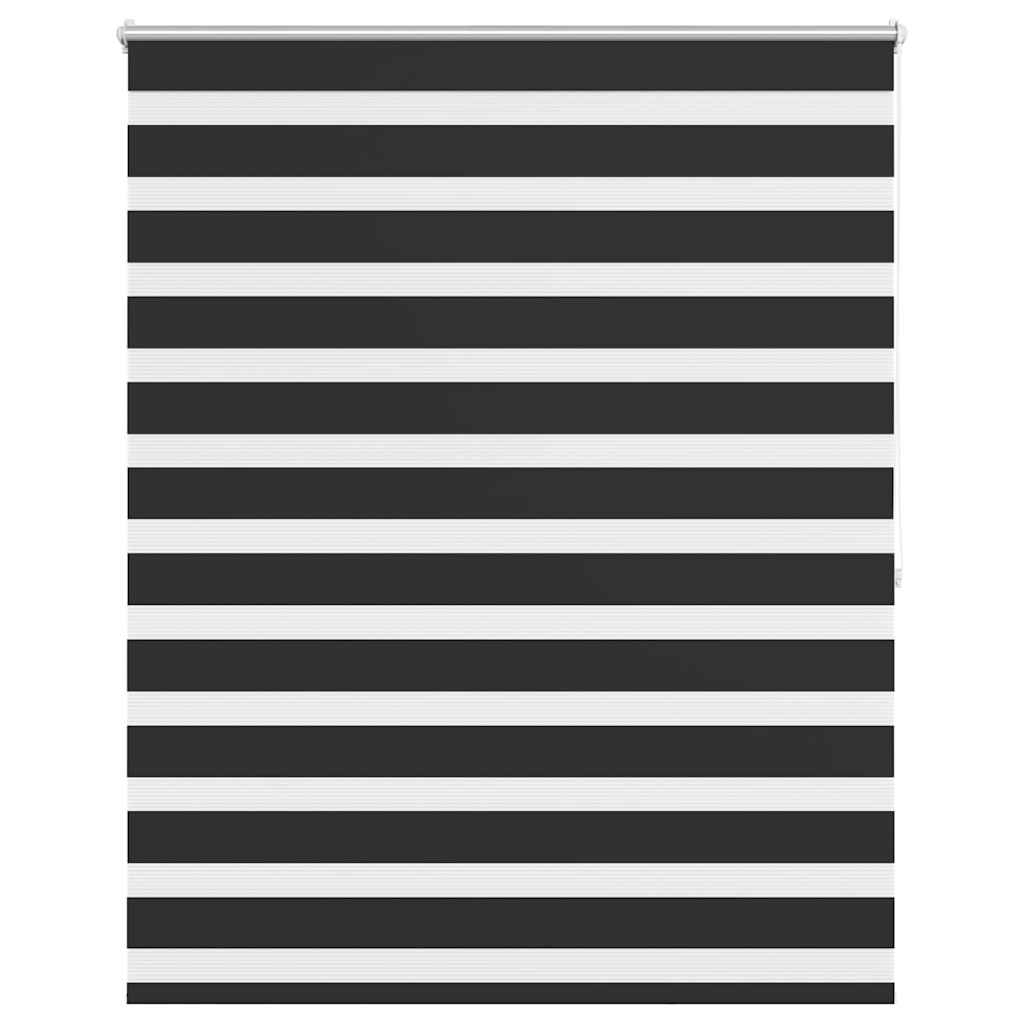 VidaXL Zebra-Rollo 120,9 x 175 cm, Stoffbreite 116,7 cm, Schwarz