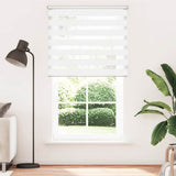 VidaXL Zebra-Rollo 120,9 x 230 cm, Stoffbreite 116,7 cm, Weiß