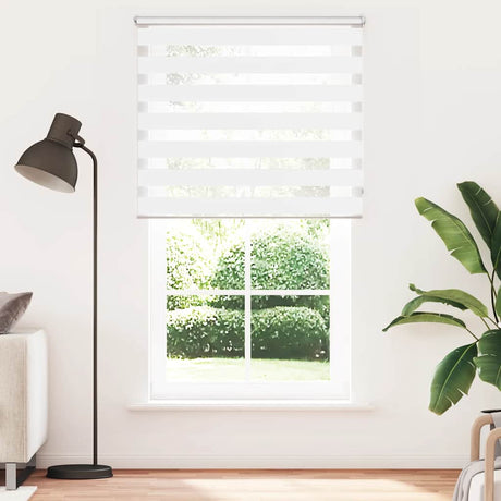 Vidaxl Duo Roller Blind 120 x 230 cm Weiß