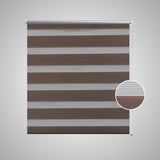 Vidaxl Duo Roller Blind 120 x 230 cm Kaffeebraun