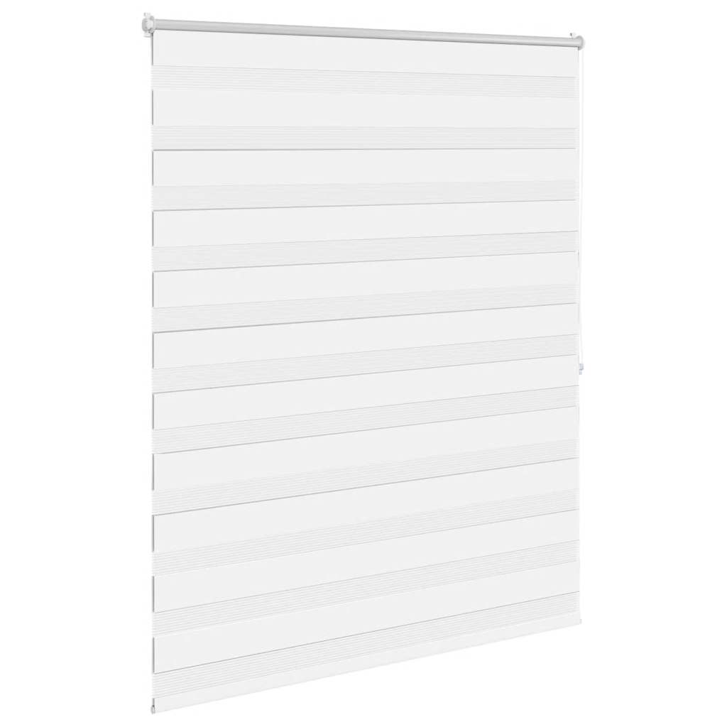 VidaXL Zebra-Rollo 140,9 x 175 cm, Stoffbreite 136,7 cm, Weiß