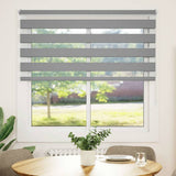 VidaXL Zebra-Rollo 140,9 x 175 cm, Stoffbreite 136,7 cm, Grau