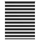 VidaXL Zebra-Rollo 140,9 x 175 cm, Stoffbreite 136,7 cm, Schwarz