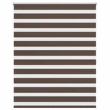 VidaXL Zebra-Rollo 140,9 x 175 cm, Stoffbreite 136,7 cm, Kaffeebraun