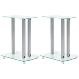 Vidaxl Aluminium -Lautsprecher Standards Transparentes Sicherheitsglas 2st