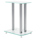 Vidaxl Aluminium -Lautsprecher Standards Transparentes Sicherheitsglas 2st
