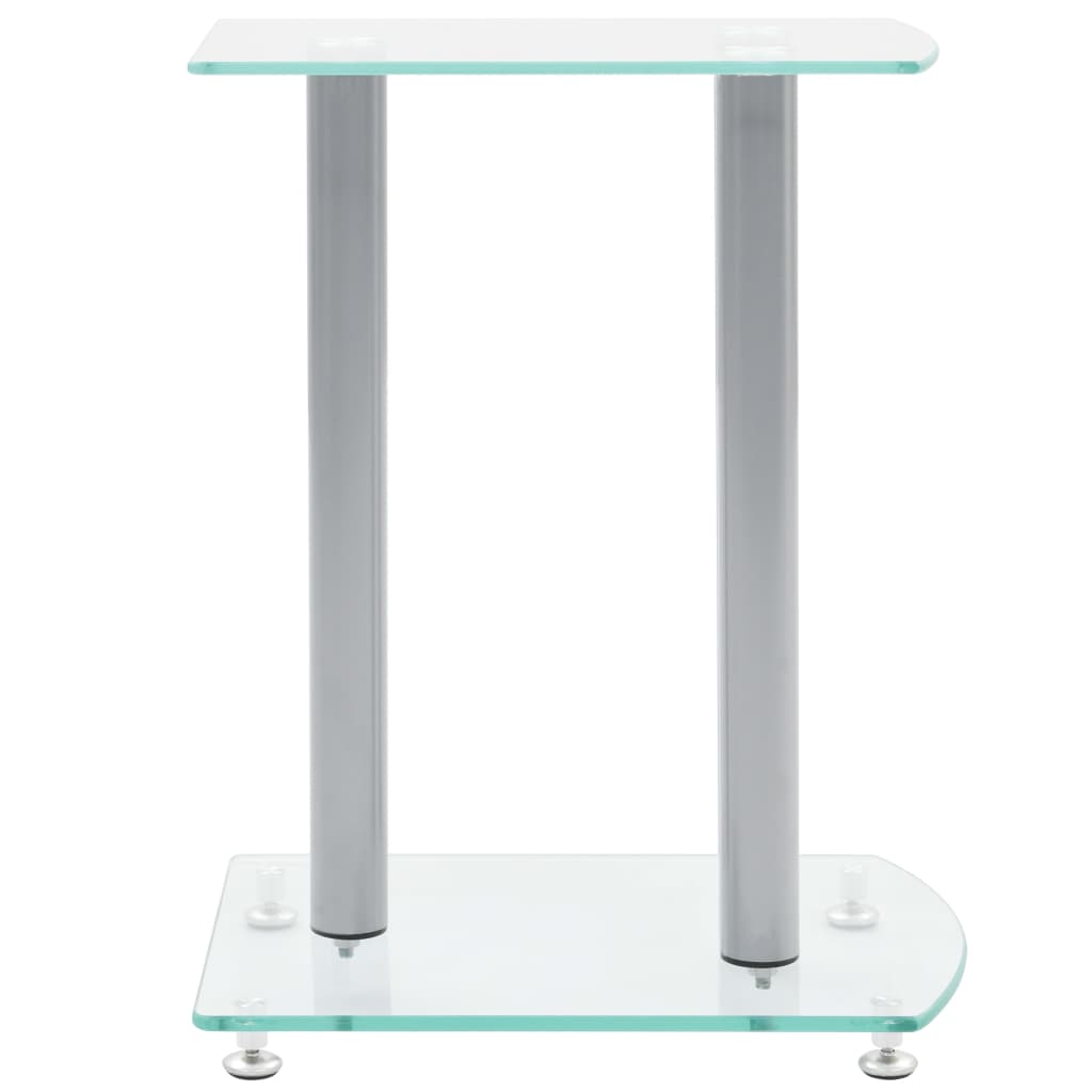 Vidaxl Aluminium -Lautsprecher Standards Transparentes Sicherheitsglas 2st