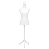 Vidaxl Estalage Doll Torso Frau Weiß
