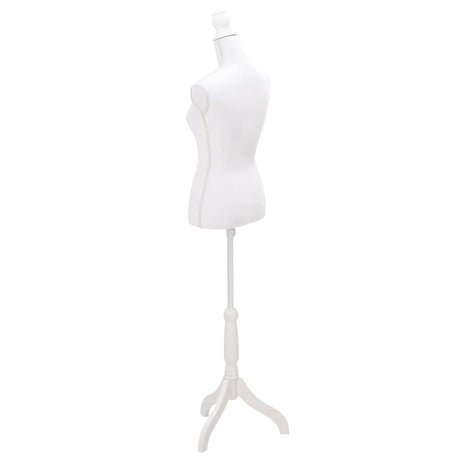 Vidaxl Estalage Doll Torso Frau Weiß