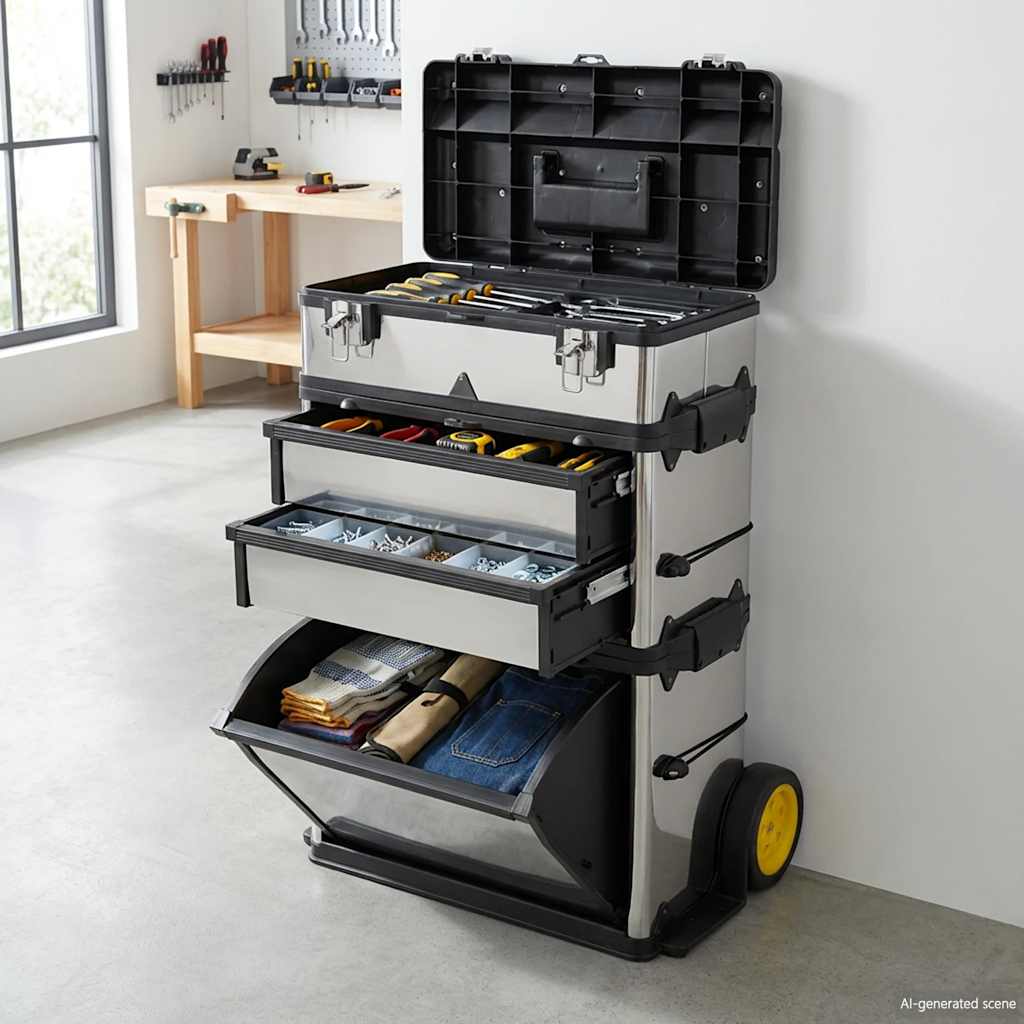 Vidaxl Tool Trolley Mobile 3-piefe