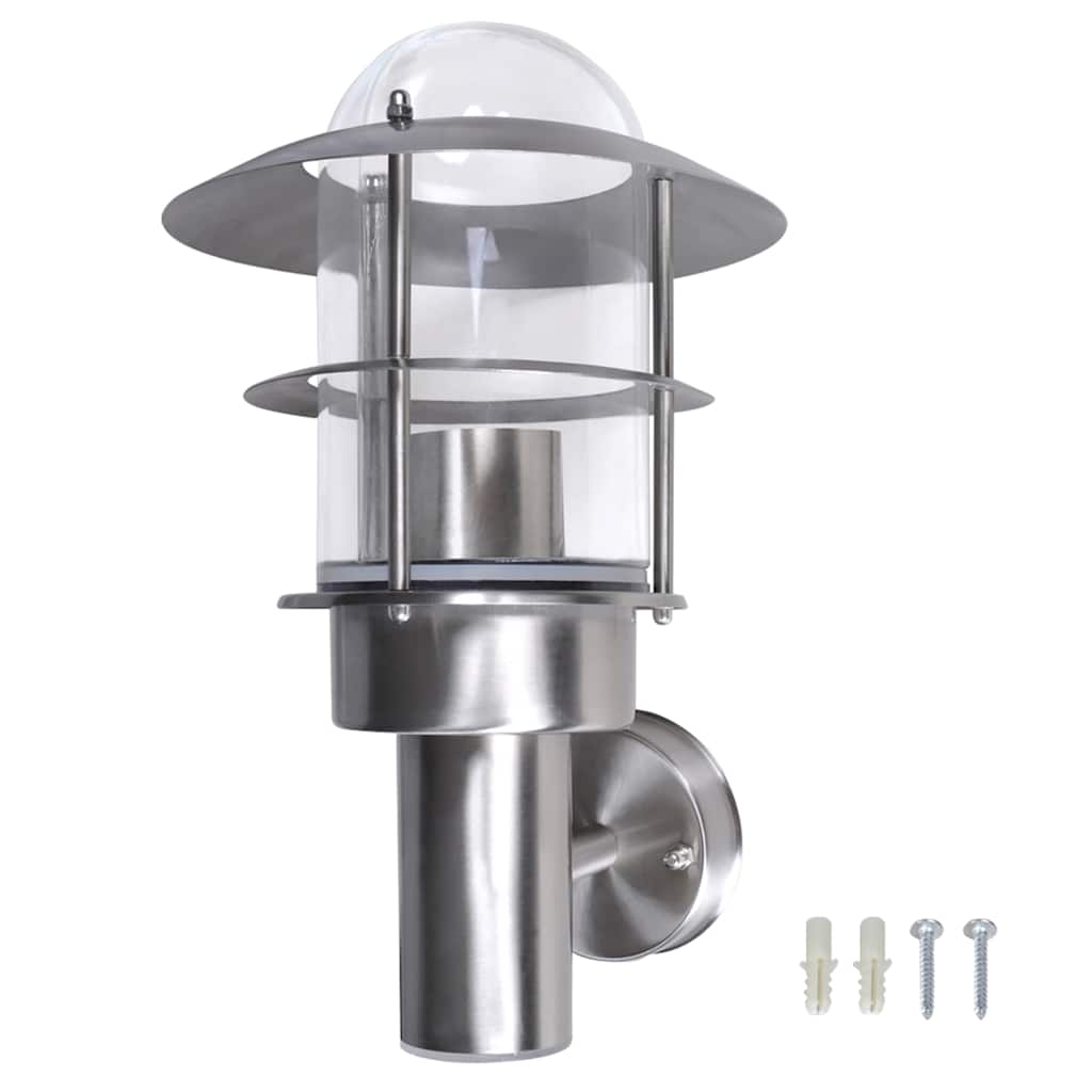 Vidaxl Wandlampe Edelstahl