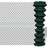 Vidaxl -Netzzaun 1,5x25 m Stahlgrün