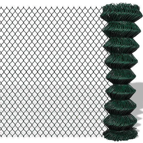 Vidaxl -Netzzaun 1,5x25 m Stahlgrün