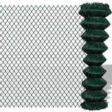 Vidaxl -Netzzaun 1,5x25 m Stahlgrün