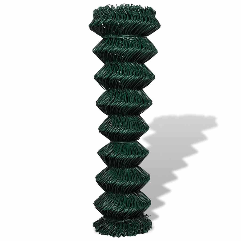 Vidaxl -Netzzaun 1,5x25 m Stahlgrün