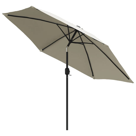 Vidaxl -Parasol mit Stahlpol 3 m Sandweiß