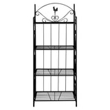 Vidaxl Plant Rack quadratisch schwarz