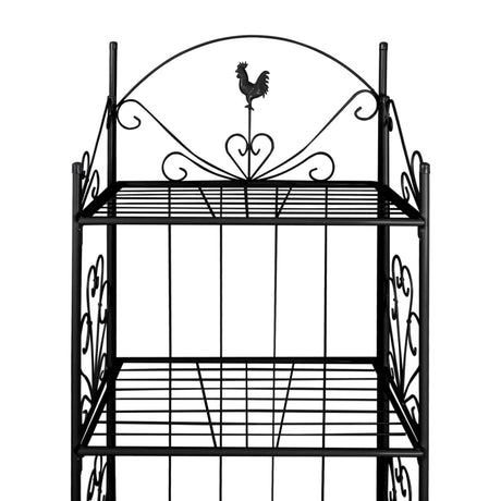 Vidaxl Plant Rack quadratisch schwarz