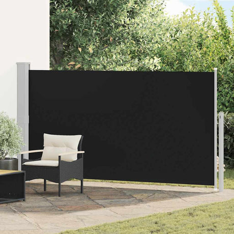 Vidaxl Wind Sonnenschutzmittel ausziehbar 160 x 300 cm schwarz