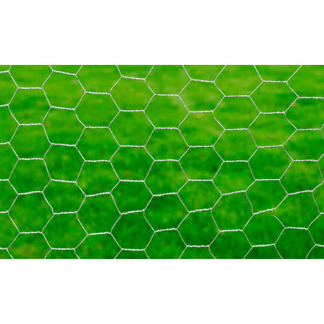 Vidaxl -Hühnerdraht 25x0,5 M verzinkte Stahl Silberfarbe