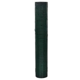 VidaXL Hühnerdraht 10x1 m aus verzinktem Stahl mit PVC-Beschichtung grün
