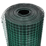 VidaXL Hühnerdraht 25x1 m aus verzinktem Stahl mit PVC-Beschichtung grün