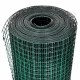 Vidaxx Hühnerdraht 25x1 m aus verzinktem Stahl mit PVC-Beschichtung grün