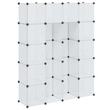 Vidaxl modulaire kast met 14 compartimenten wit 37 x 146 x 180,5 cm
