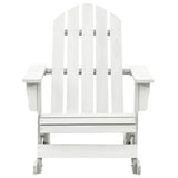 Vidaxl tuinschommelstoel hout wit