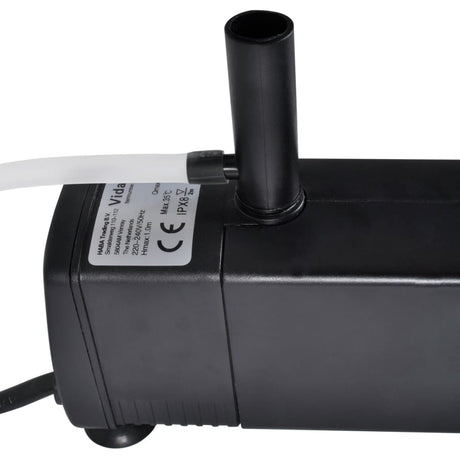 Vidaxl Aquariumfilterpumpe mit aktivem Kohlenstoff 600 l u u u