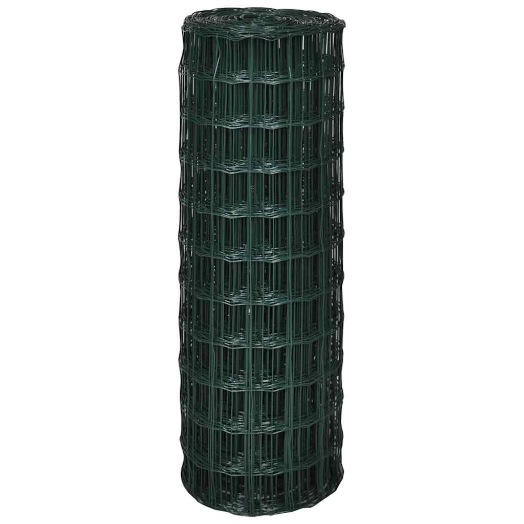 Vidaxl Euro HEK 25x1,0 m Stahlgrün