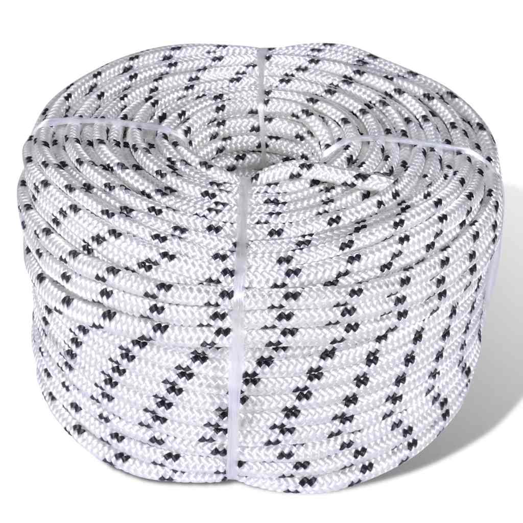 Vidaxl Bootseil Polyester geflochten 14mmx50m