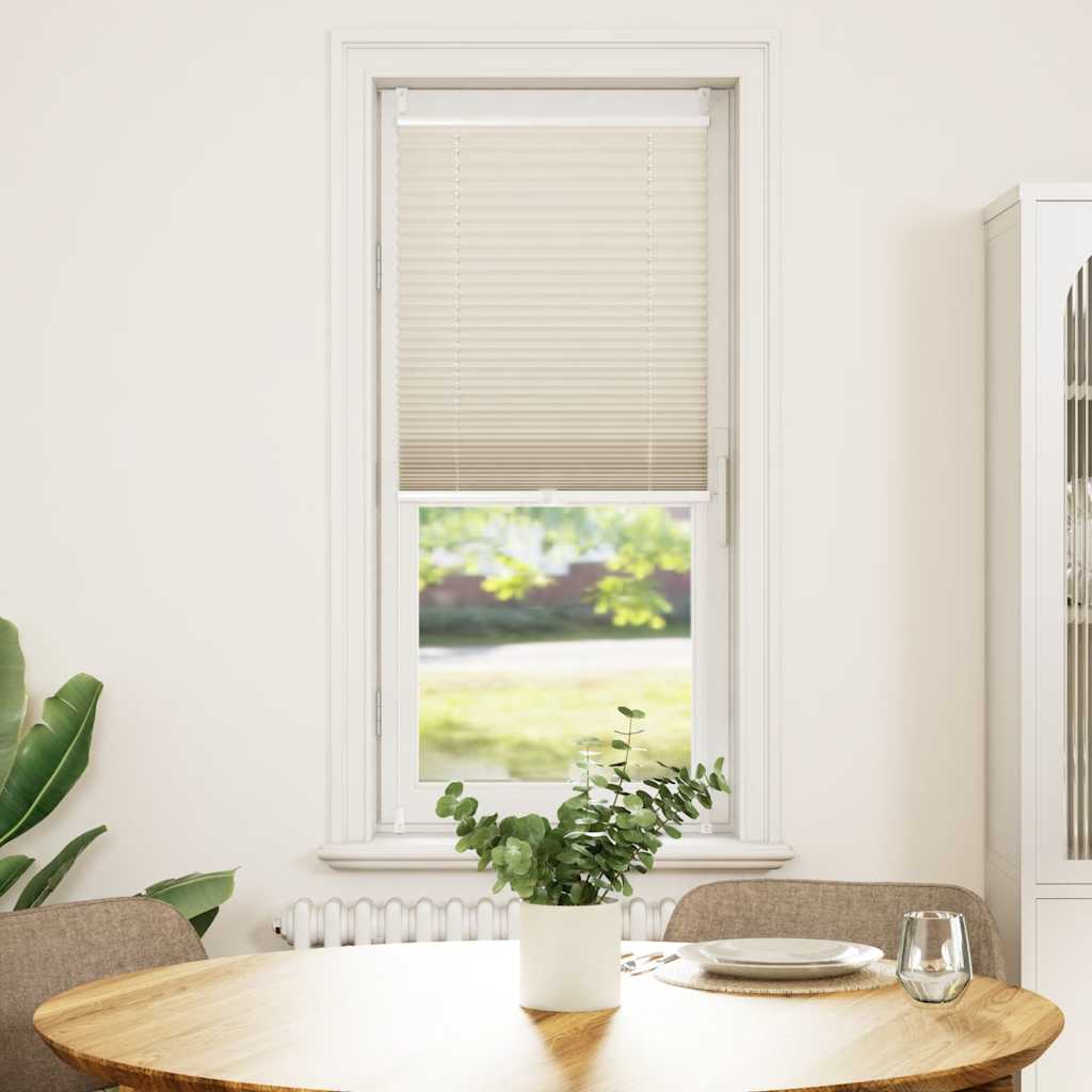 VidaXL Plisseerollo 60x125 cm creme